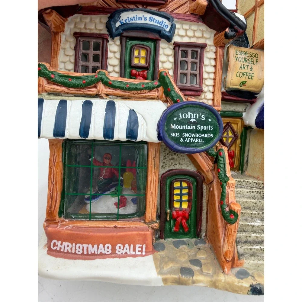RARE Vintage Lemax Vail Village Frawley's Shoppe's 2004 Lighted 45108S Christmas